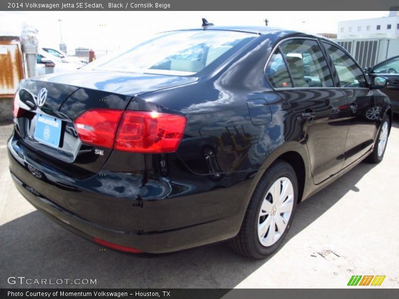 Black / Cornsilk Beige 2014 Volkswagen Jetta SE Sedan
