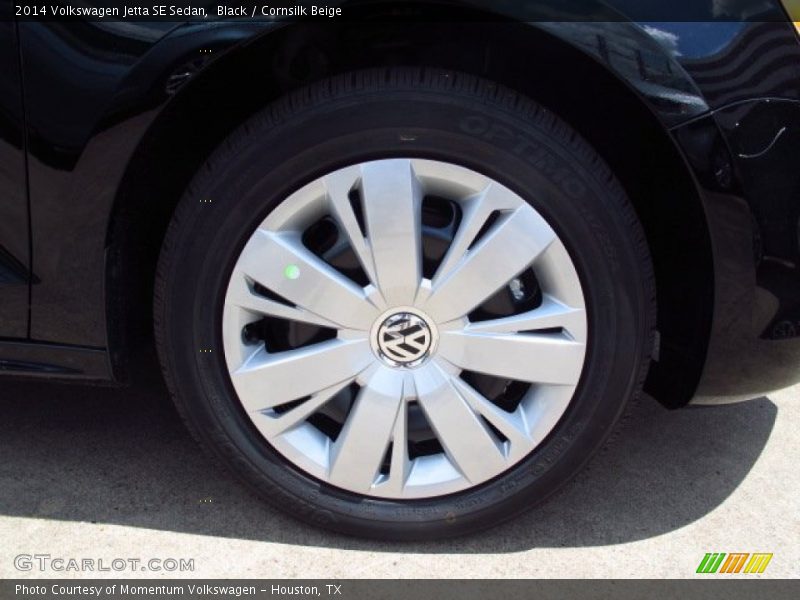 Black / Cornsilk Beige 2014 Volkswagen Jetta SE Sedan