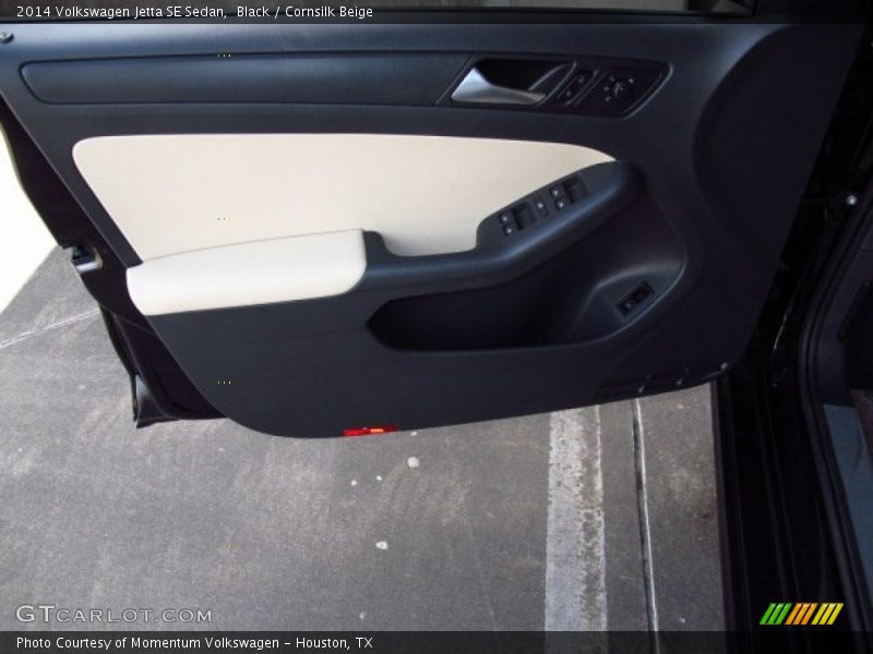 Black / Cornsilk Beige 2014 Volkswagen Jetta SE Sedan