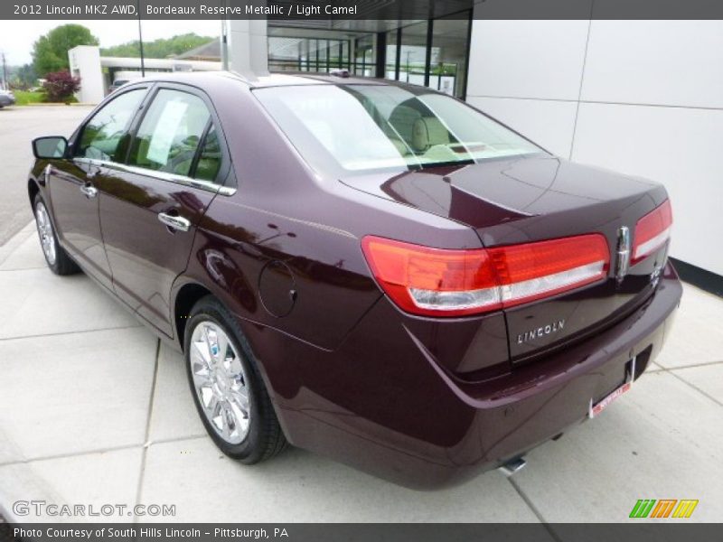 Bordeaux Reserve Metallic / Light Camel 2012 Lincoln MKZ AWD