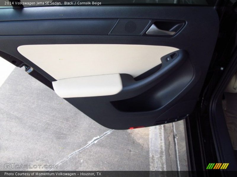 Black / Cornsilk Beige 2014 Volkswagen Jetta SE Sedan