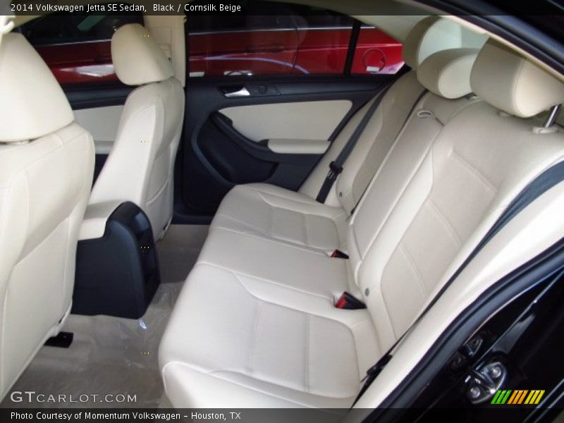 Black / Cornsilk Beige 2014 Volkswagen Jetta SE Sedan