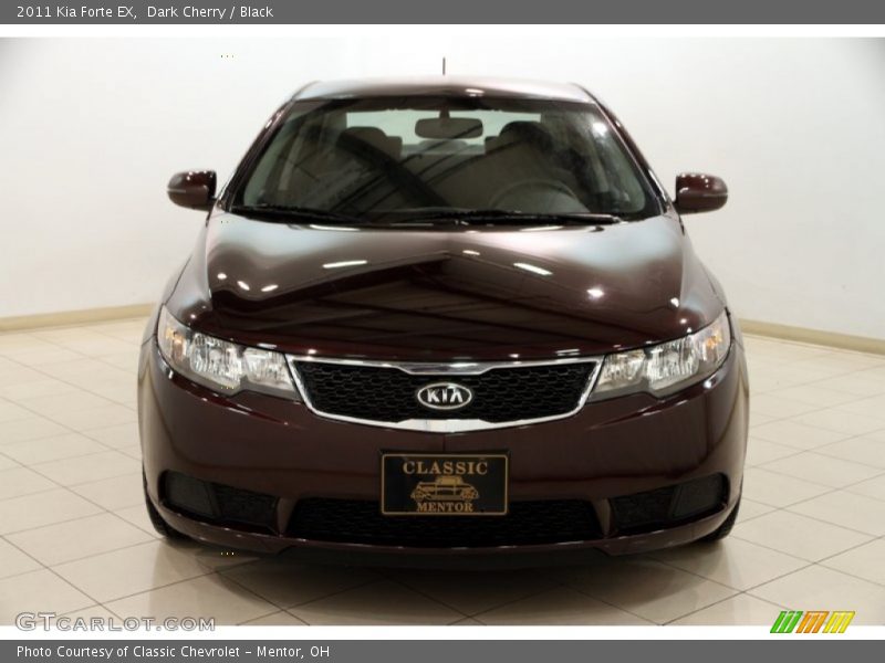 Dark Cherry / Black 2011 Kia Forte EX