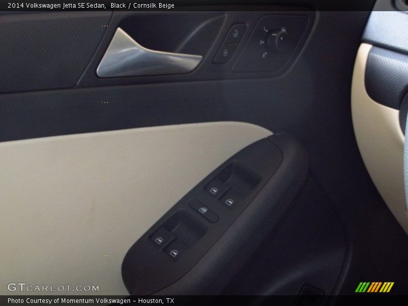 Black / Cornsilk Beige 2014 Volkswagen Jetta SE Sedan