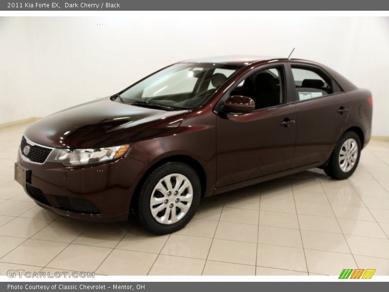 Dark Cherry / Black 2011 Kia Forte EX