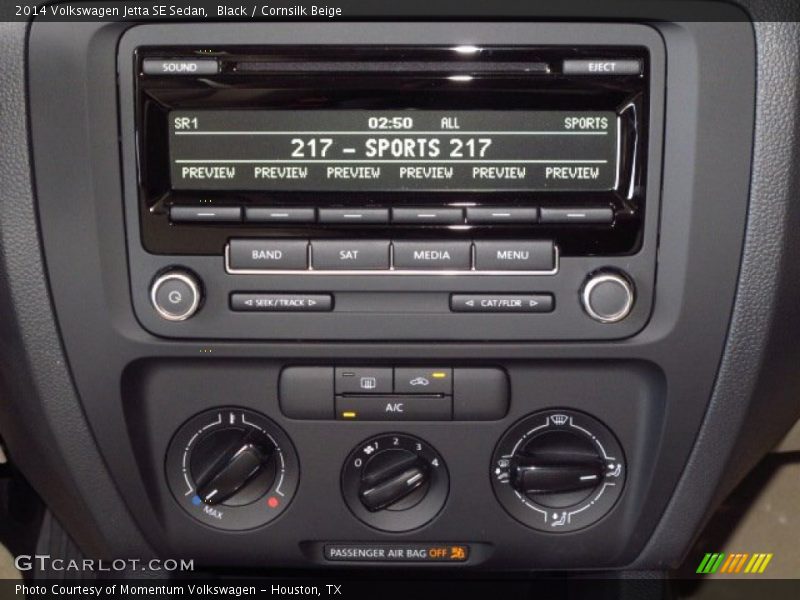 Black / Cornsilk Beige 2014 Volkswagen Jetta SE Sedan