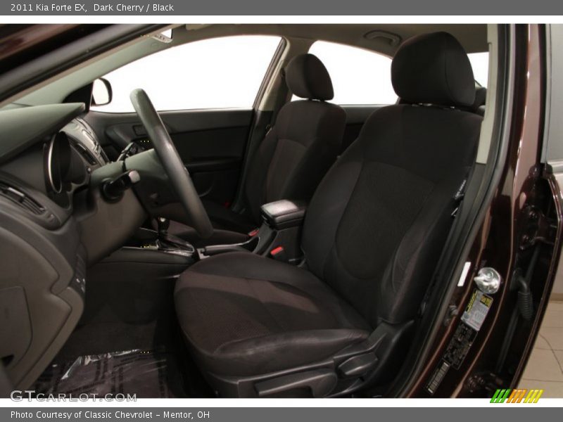 Dark Cherry / Black 2011 Kia Forte EX