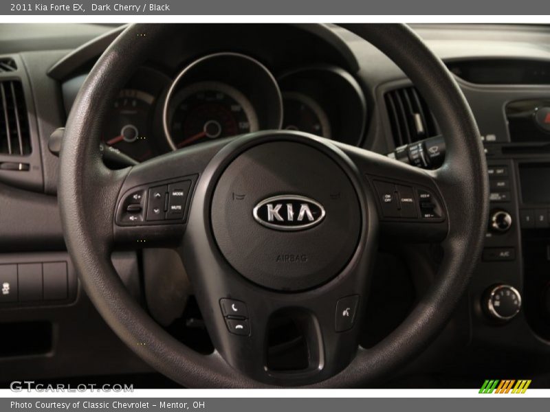 Dark Cherry / Black 2011 Kia Forte EX