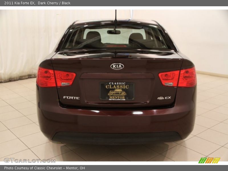 Dark Cherry / Black 2011 Kia Forte EX
