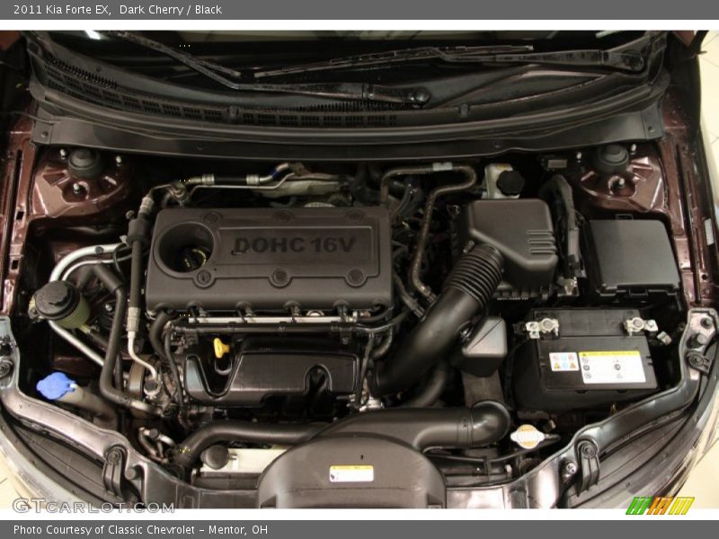 Dark Cherry / Black 2011 Kia Forte EX