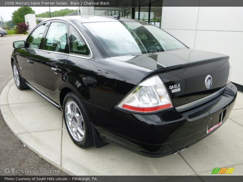 Black / Charcoal Black 2008 Mercury Sable Premier Sedan