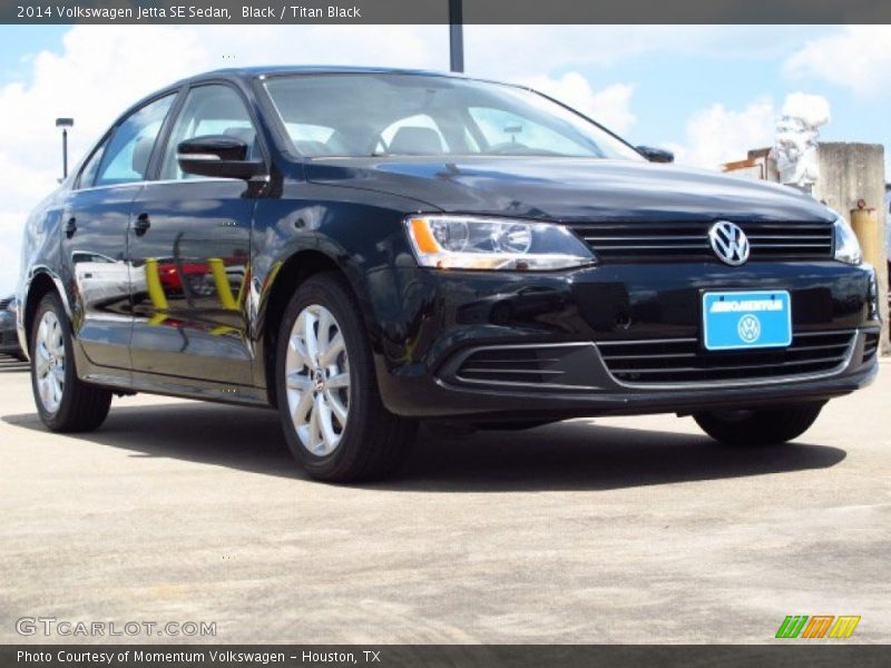Black / Titan Black 2014 Volkswagen Jetta SE Sedan