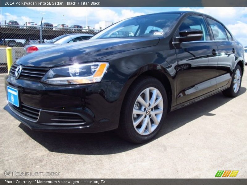 Black / Titan Black 2014 Volkswagen Jetta SE Sedan