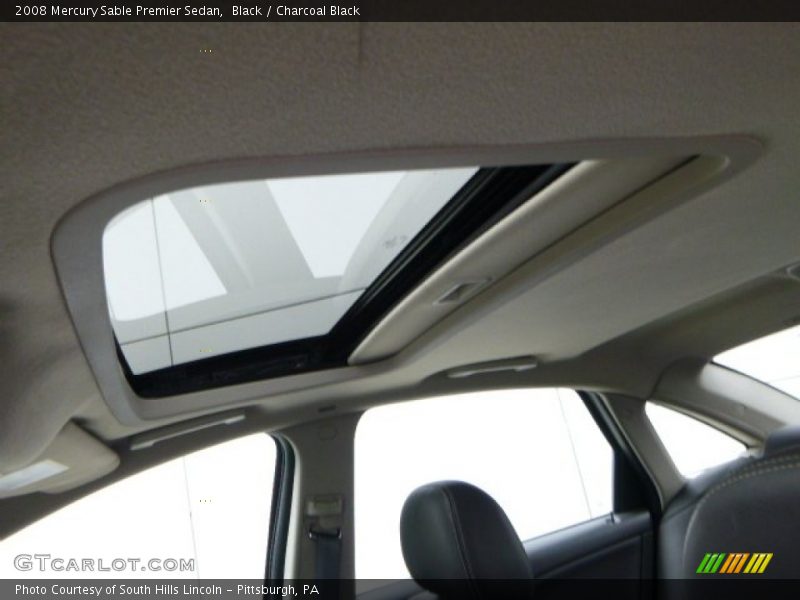 Black / Charcoal Black 2008 Mercury Sable Premier Sedan