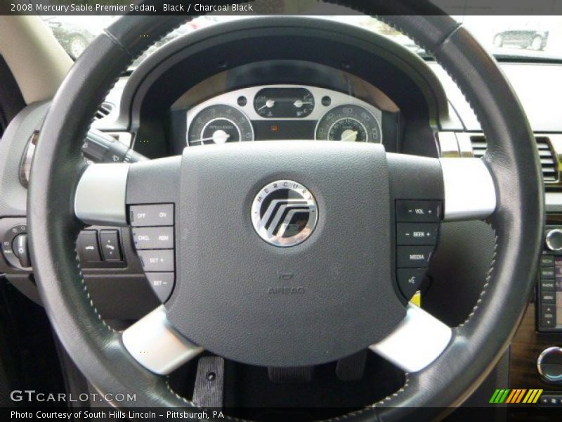 Black / Charcoal Black 2008 Mercury Sable Premier Sedan