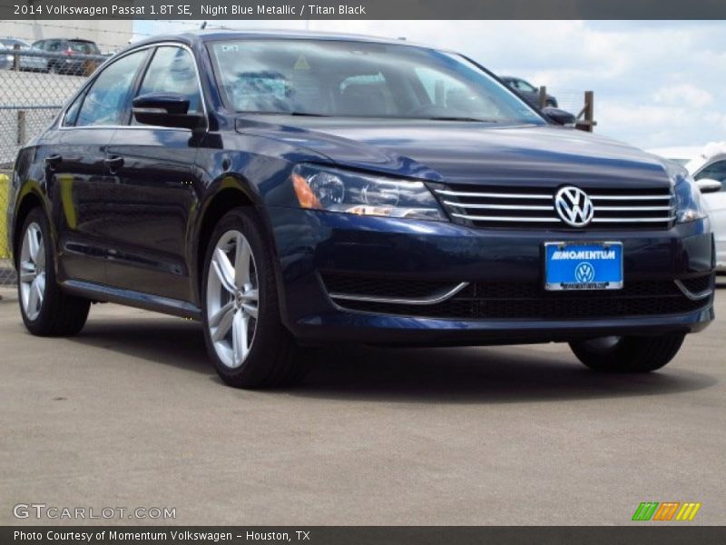 Night Blue Metallic / Titan Black 2014 Volkswagen Passat 1.8T SE