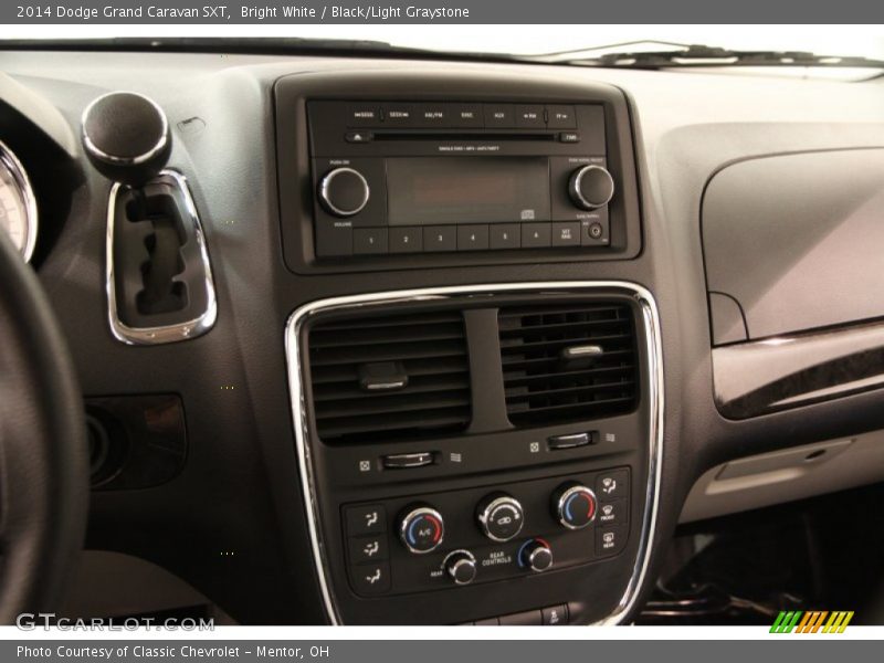 Bright White / Black/Light Graystone 2014 Dodge Grand Caravan SXT