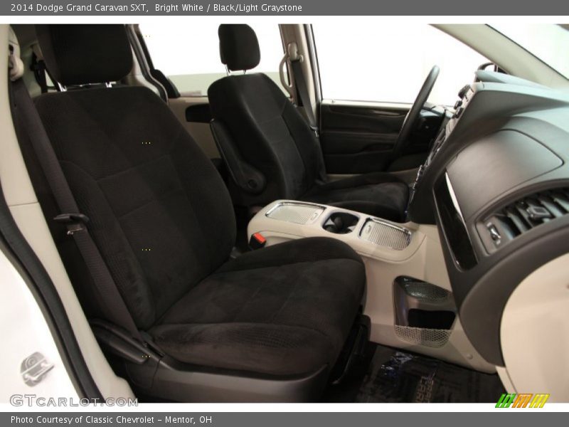 Bright White / Black/Light Graystone 2014 Dodge Grand Caravan SXT