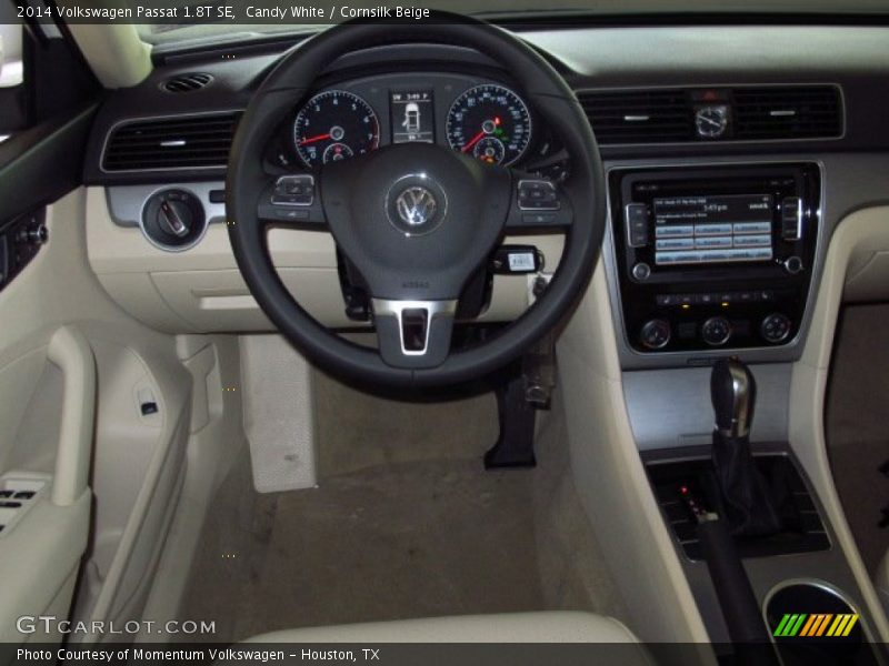 Candy White / Cornsilk Beige 2014 Volkswagen Passat 1.8T SE