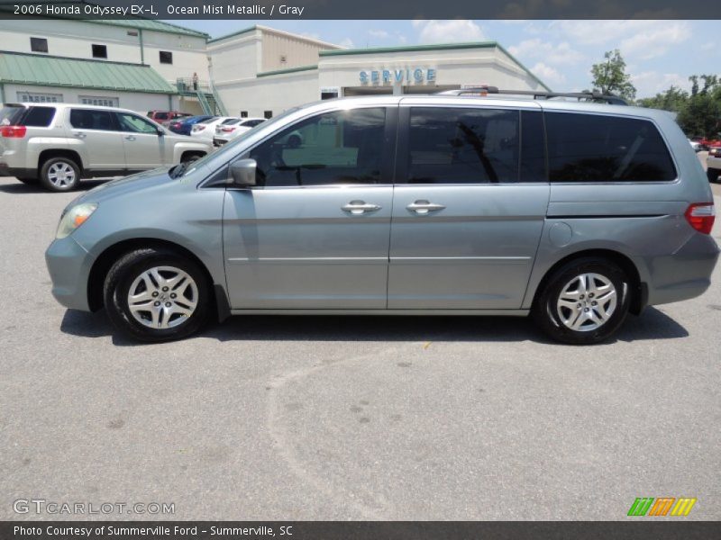 Ocean Mist Metallic / Gray 2006 Honda Odyssey EX-L