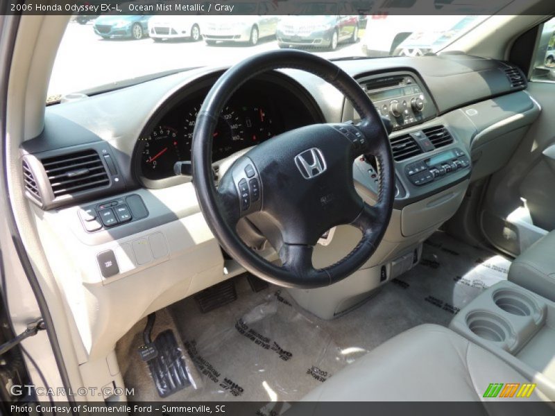 Ocean Mist Metallic / Gray 2006 Honda Odyssey EX-L