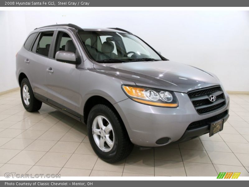 Steel Gray / Gray 2008 Hyundai Santa Fe GLS