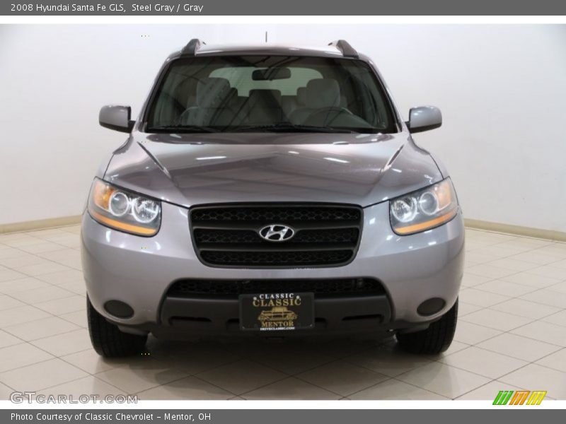 Steel Gray / Gray 2008 Hyundai Santa Fe GLS