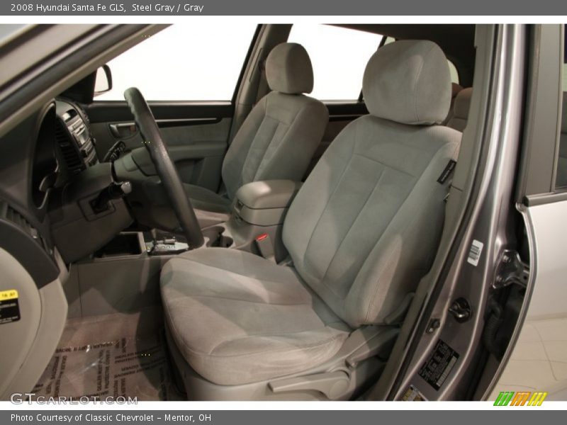 Steel Gray / Gray 2008 Hyundai Santa Fe GLS
