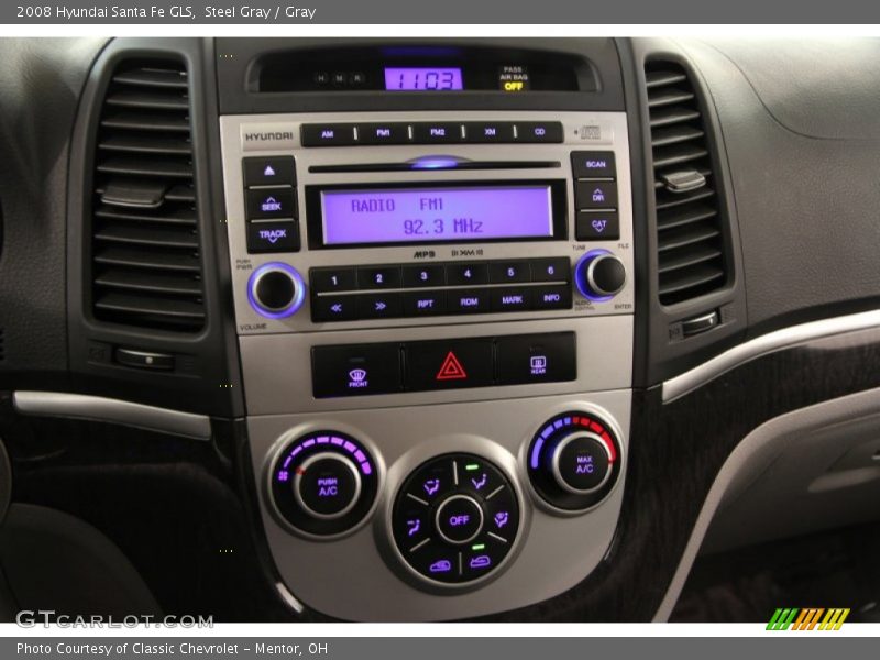 Steel Gray / Gray 2008 Hyundai Santa Fe GLS