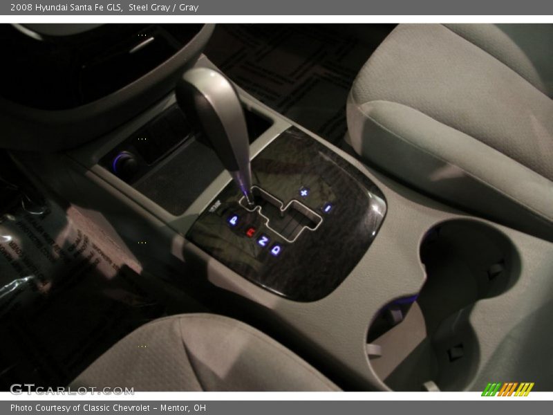 Steel Gray / Gray 2008 Hyundai Santa Fe GLS