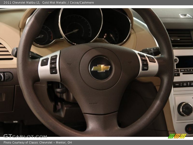 Gold Mist Metallic / Cocoa/Cashmere 2011 Chevrolet Malibu LS