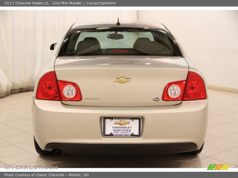 Gold Mist Metallic / Cocoa/Cashmere 2011 Chevrolet Malibu LS