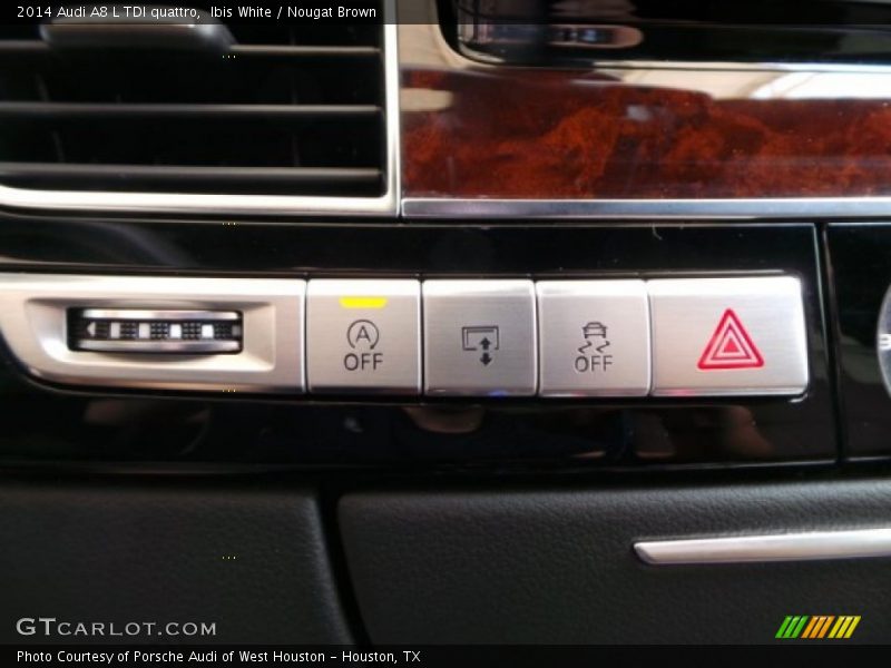 Ibis White / Nougat Brown 2014 Audi A8 L TDI quattro