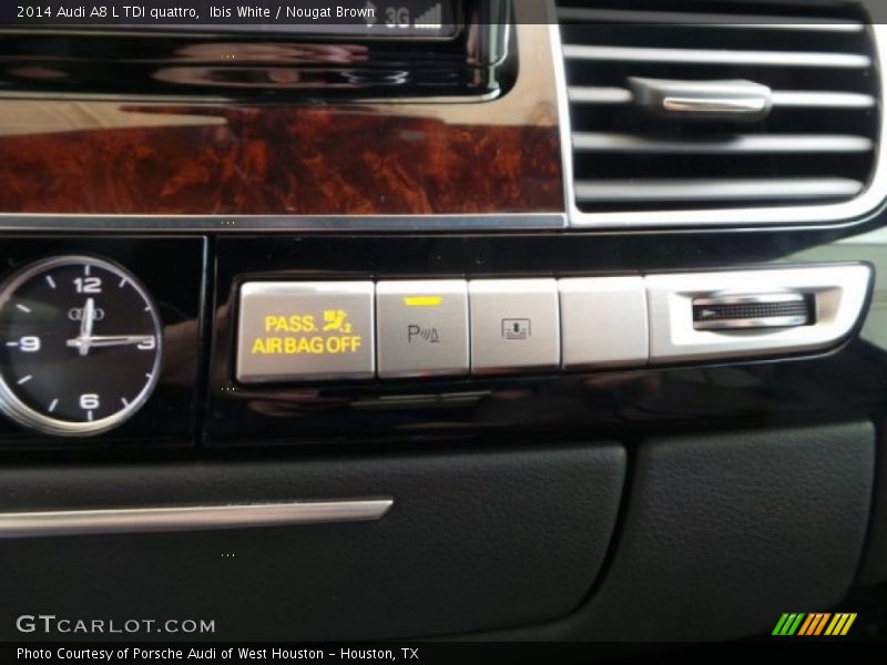 Ibis White / Nougat Brown 2014 Audi A8 L TDI quattro
