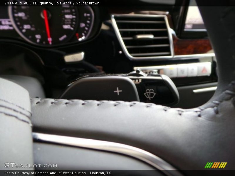 Ibis White / Nougat Brown 2014 Audi A8 L TDI quattro