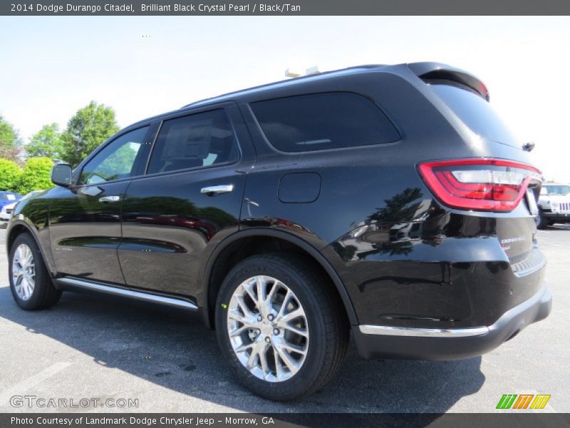 Brilliant Black Crystal Pearl / Black/Tan 2014 Dodge Durango Citadel