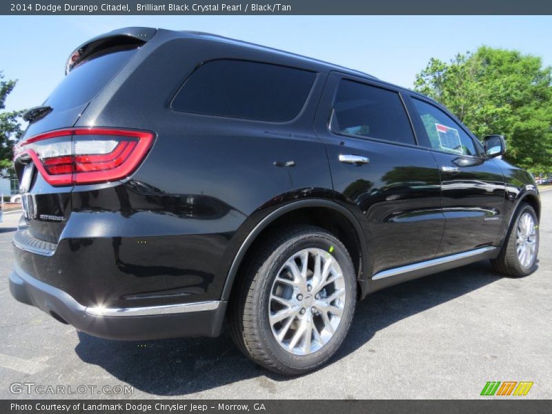 Brilliant Black Crystal Pearl / Black/Tan 2014 Dodge Durango Citadel