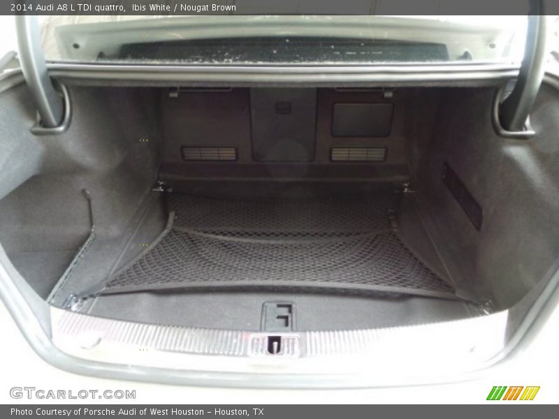 Ibis White / Nougat Brown 2014 Audi A8 L TDI quattro