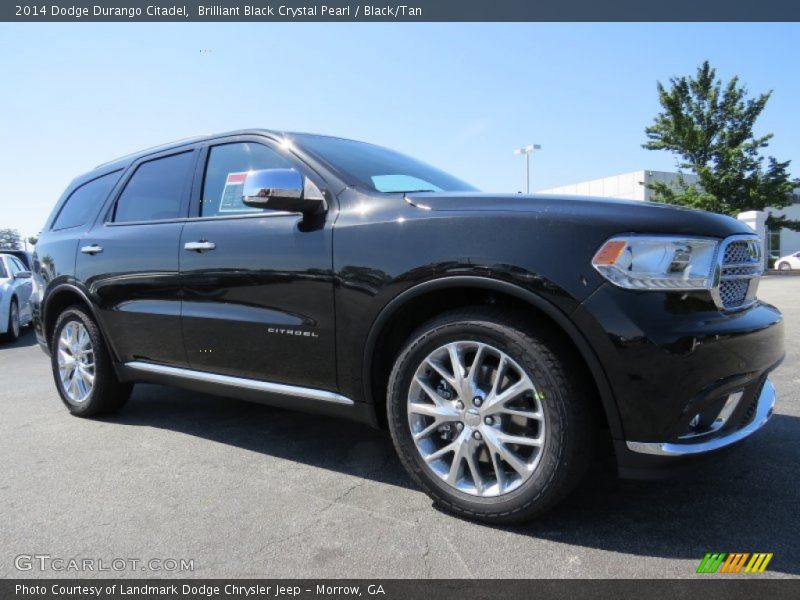 Brilliant Black Crystal Pearl / Black/Tan 2014 Dodge Durango Citadel