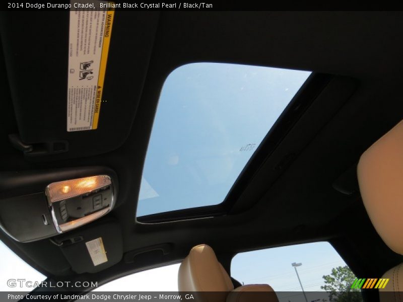 Brilliant Black Crystal Pearl / Black/Tan 2014 Dodge Durango Citadel