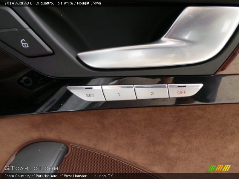 Ibis White / Nougat Brown 2014 Audi A8 L TDI quattro