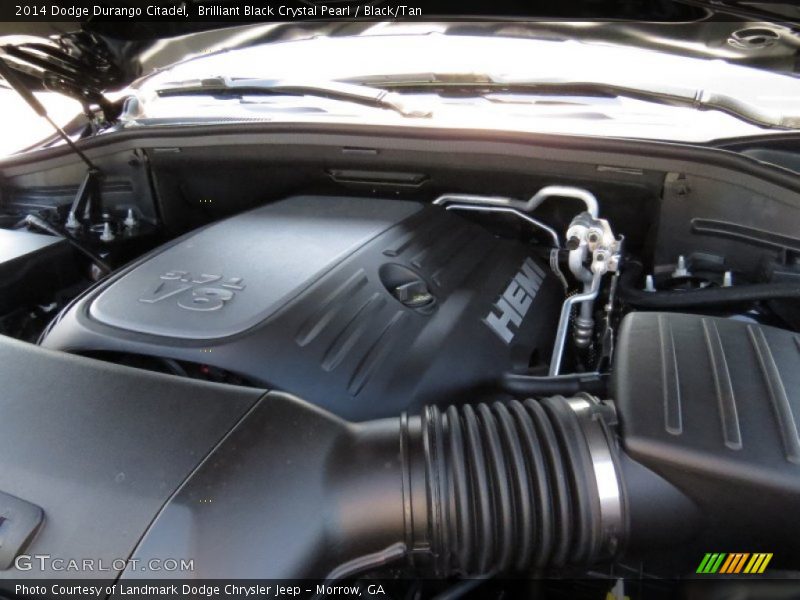 Brilliant Black Crystal Pearl / Black/Tan 2014 Dodge Durango Citadel