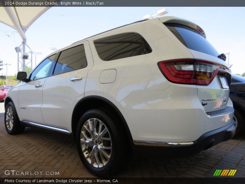 Bright White / Black/Tan 2014 Dodge Durango Citadel