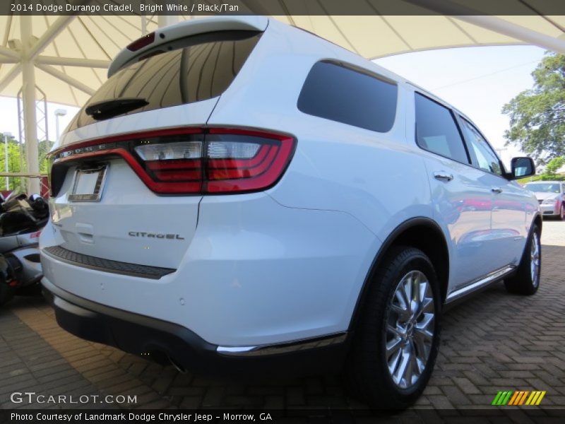Bright White / Black/Tan 2014 Dodge Durango Citadel