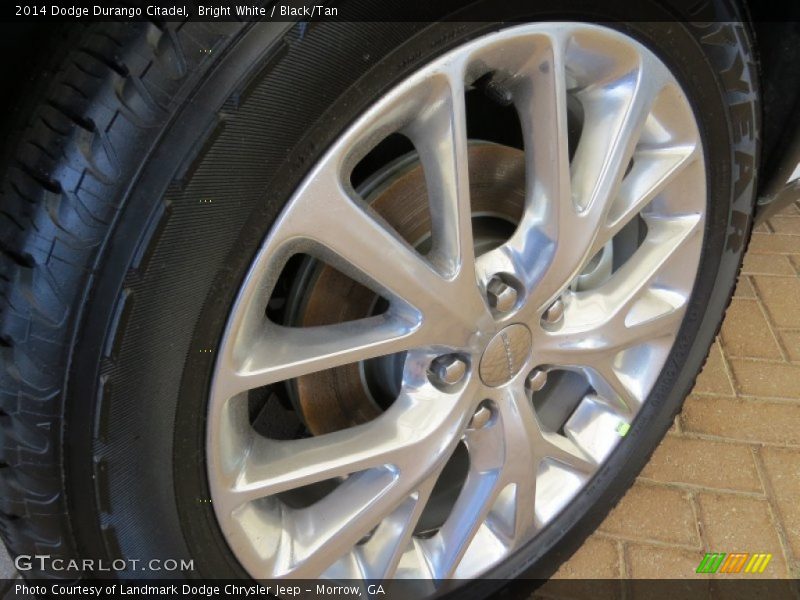 Bright White / Black/Tan 2014 Dodge Durango Citadel