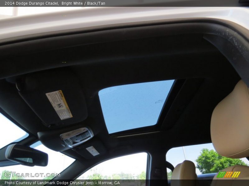 Bright White / Black/Tan 2014 Dodge Durango Citadel