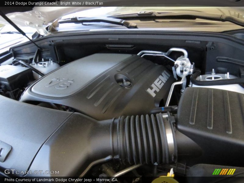 Bright White / Black/Tan 2014 Dodge Durango Citadel