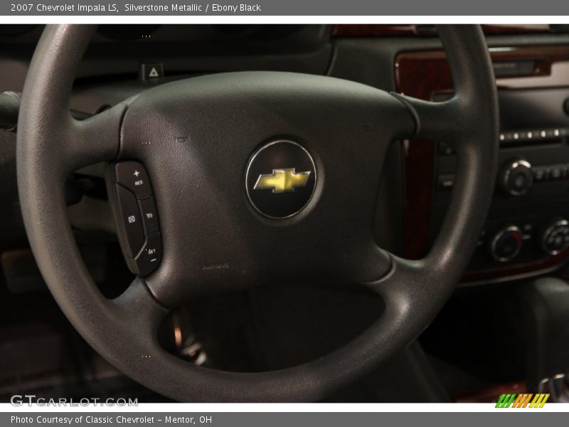 Silverstone Metallic / Ebony Black 2007 Chevrolet Impala LS