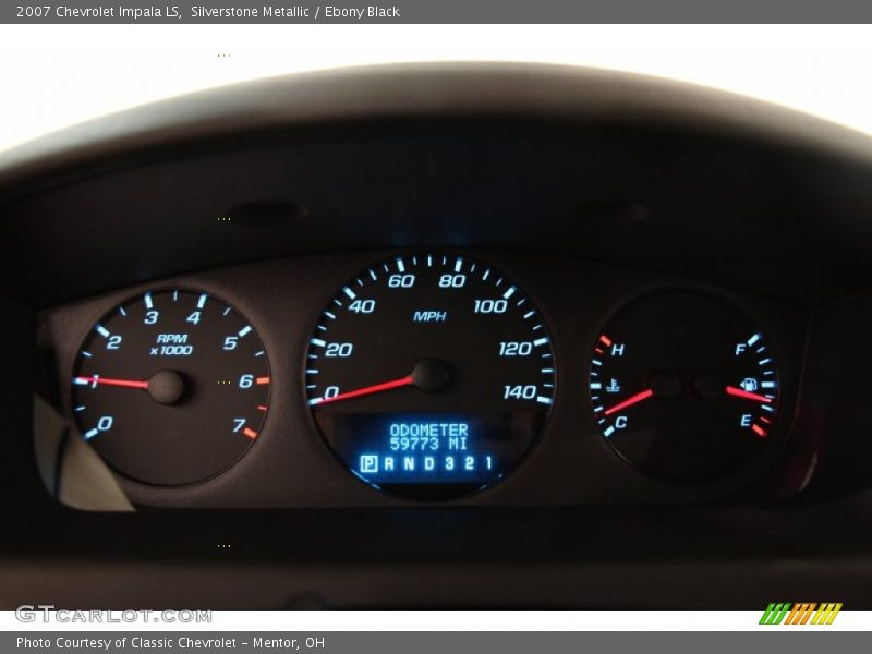 Silverstone Metallic / Ebony Black 2007 Chevrolet Impala LS