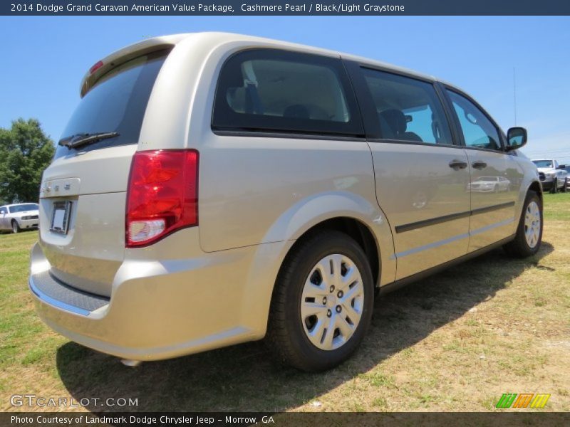 Cashmere Pearl / Black/Light Graystone 2014 Dodge Grand Caravan American Value Package
